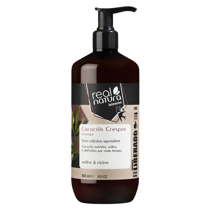 Real Natura Caracóis Crespos Shampoo 500ml