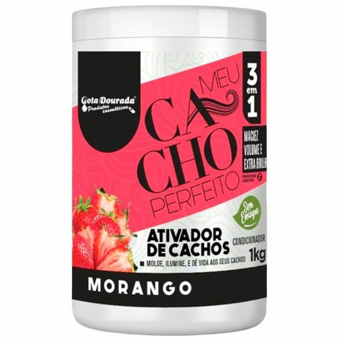 Gota Dourada Ativador Meu Cacho Perfeito Morango 1kg