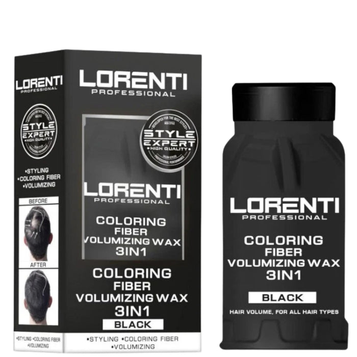 Lorenti Coloring Fiber Volumizing Wax 3 In 1 Black 30 gr