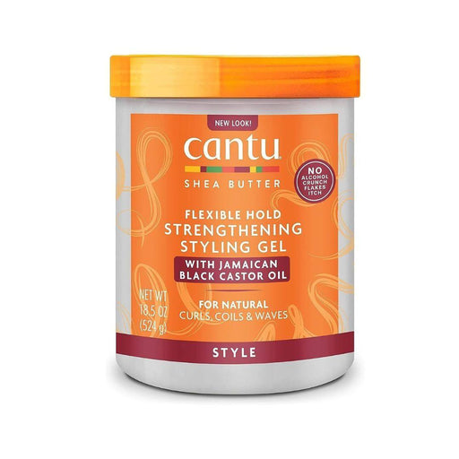 Cantu Maximum Hold Strengthening Jamaican Black Castor Oil Styling Gel 524g - Curly Stop