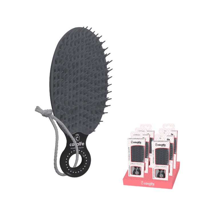 Casalfe Cepillo Desenreda Y Escurre Negro Potencia La Mascarilla - Curly Stop