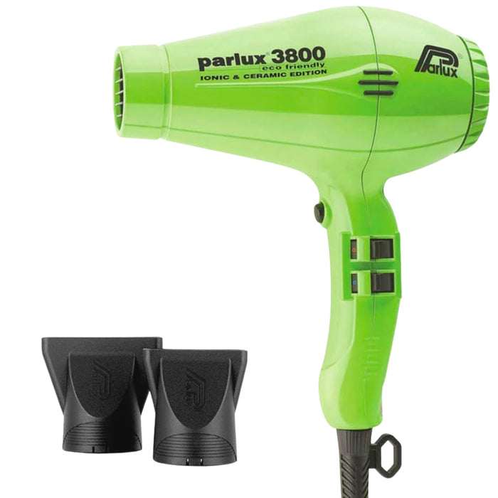 Parlux 3800 Hair Dryer Green