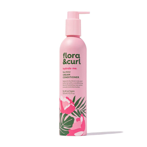 Flora & Curl Hydrate Me Rose Water Cream Acondicionador 300ml - Curly Stop