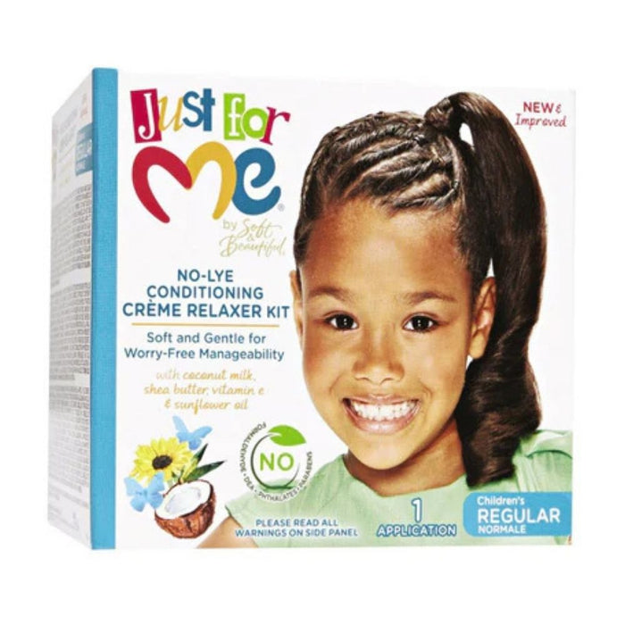 Just For Me Relaxer Kit Regular - Curly Stop
