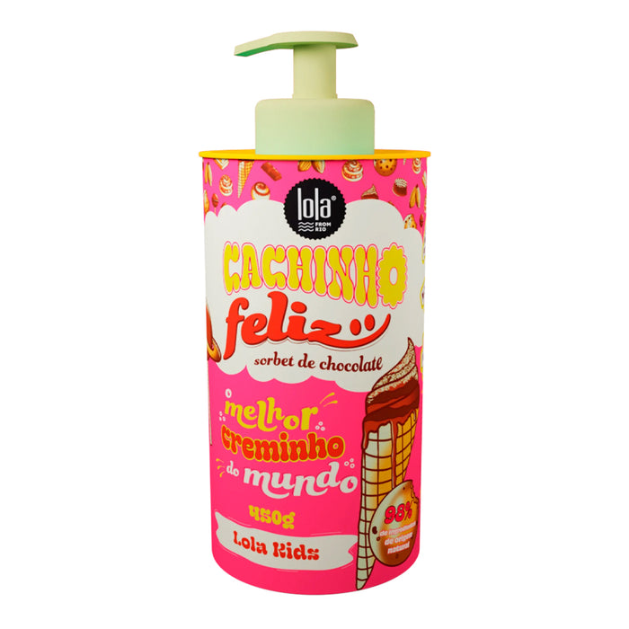 Lola Cosmetics Cachinho Feliz Sorbet de Chocolate Creme de Pentear 450g - Curly Stop