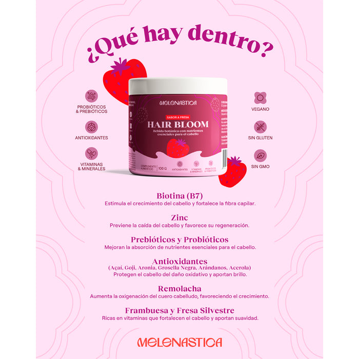Melenastica Hair Bloom Bebida Botánica 100g - Curly Stop