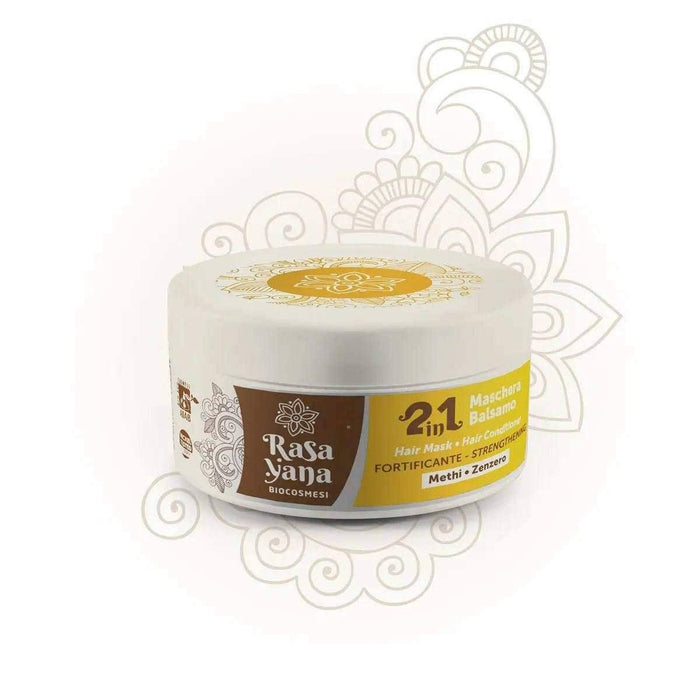 Rasayana Biocosmesi 2in1 Maschera Balsamo Hair Conditioner Fortificante - Curly Stop