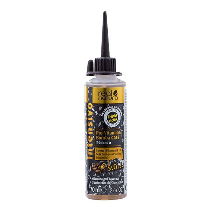 Real Natura Tónico Capilar Pro-Bomba Café 70ml - Curly Stop