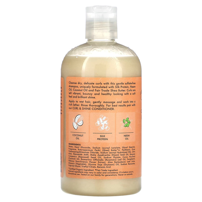 Shea Moisture Coconut & Hibiscus Curl & Shine Champú - Curly Stop