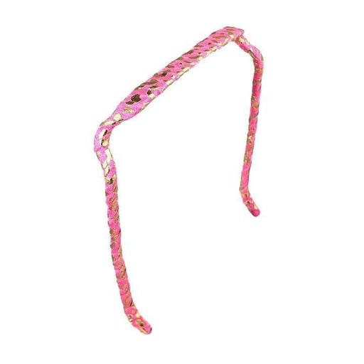 Zazzy Bandz Pink and Gold Cheetah Wrapped - Curly Stop